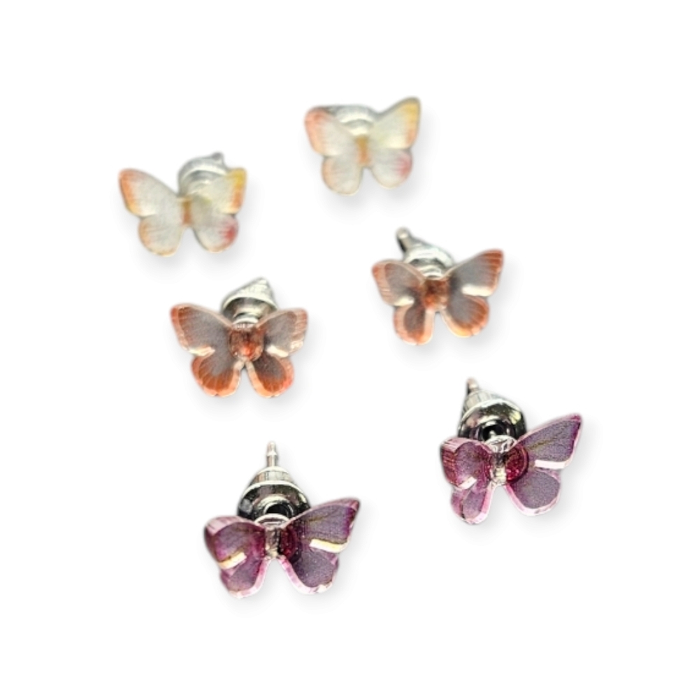 Butterfly Earring Set - Picture 3 of 5